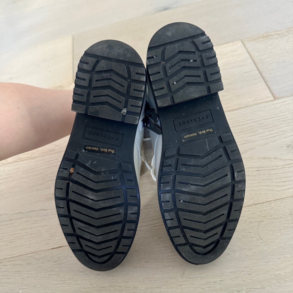 Everlane off-white moto combat boots - Picture 5 of 6